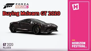 Buying Mclearn GT 2020 Forza Horizon 5