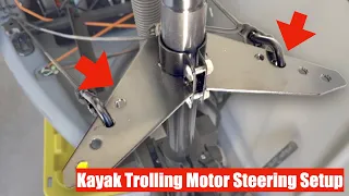 STEERING Setup for KAYAK Trolling Motor (How To) - on the water testing