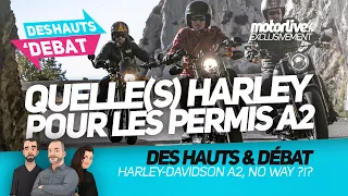 HARLEY-DAVIDSON : QUEL MODÈLE POUR LES A2 ? | DES HAUTS & DÉBAT