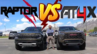 2024 Ford Ranger Raptor vs 2024 GMC Canyon AT4X: General Motors Just Can't Keep Up