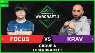 DreamHack Warcraft III Open 2021 Finals - [ORC] FoCuS vs. KraV [UD] - Group A LB