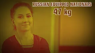 RUSSIAN IPF EQUIPPED NATIONALS, 2019 - WOMEN 47 kg