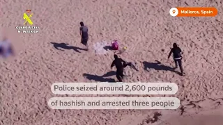 Suspects ditch boat on beach in Spain police chase