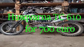 Fixing and RIPPING on 700 Euro Husqvarna TC610 in 60 SECONDS!!!