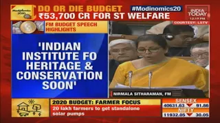 Budget 2020 | Govt To Set Up Indian Institute Of Heritage And Conservation: FM Sitharaman