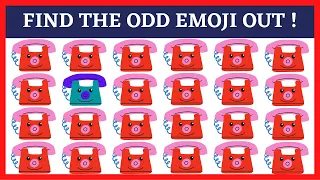 Find The Odd Emoji Out #18 | How Good Are Your Eyes | Riddles