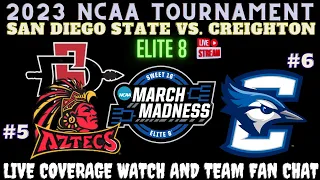 San Diego State Aztecs vs Creighton Bluejays 🏀 2023 NCAA LIVE ELITE 8