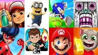 Subway Surfers 2018 Marrakesh VS Minion Rush Sonic Dash Temple Run 2 Ben 10 Talking Tom Gold Run