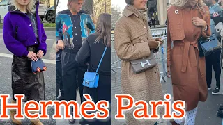 Hermes Paris Fashion Week Men's 2024-2025 Street style paris