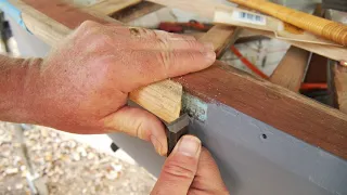 Eps. 4.02 - How to make a tiller and repair a rub rail.  SE04EPS02