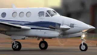 Turboprop Planes Beechcraft B200GT Super King Air, Cessna 208B Grand Caravan, Beechcraft C90GTi