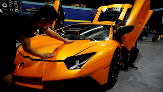 Lamborghini SV Wrapped in Rose Gold Chrome!