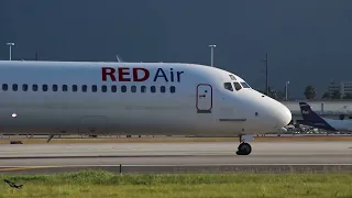 MD-82 & 83 OF RED AIR  AND WORLD ATLANTIC taking off RWY 12