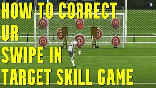 Fifa Mobile - How to Correct your Swipe in Target Skill Game (so you don't have to quit early)