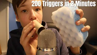 ASMR 200 Triggers In 2 Minutes