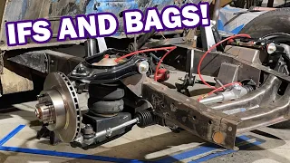 53 Chevy 3100 PT. 1 Independent Front Suspension and Bags!! Speedway Mustang II Suspension!