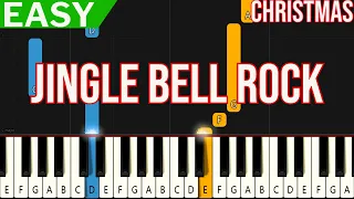 🎄Christmas - Jingle Bell Rock | EASY Piano Tutorial For Beginners