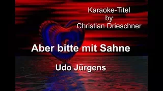 Aber bitte mit Sahne Vers. 1 - Udo Jürgens - Karaoke
