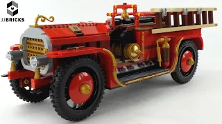 UNBOXING MOC LEGO Antique Fire Engine! LEGO AFOL Designer program set - LEGO Speed Build -4K-