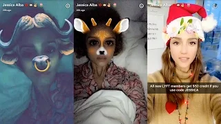 Jessica Alba ► Snapchat Story ◄ December 15th 2016