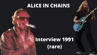 Alice in Chains interview 1991 rare