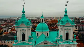 Гродно с высоты птичьего полета. Гродно 4K. Grodno, Belarus.