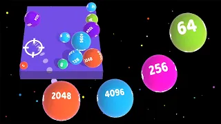 3D Physics Balls - Win Game | Reach 16384, 32768, 65536 Big Balls