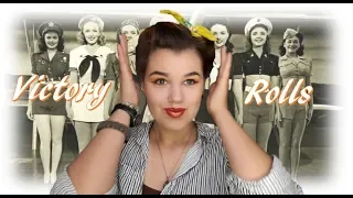 How To Cheat At VICTORY ROLLS! ll Hair Tutorial