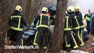 Ernstig ongeval parkeerplaats Bornheim A28 Wezep - ©StefanVerkerk.nl