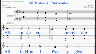 All To Jesus I Surrender  (Weeden - Van De Venter) [v1]