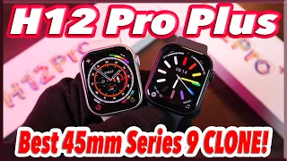 H12 Pro Plus AMOLED [Full Detailed Review] 🔥 Best 45mm Apple Watch Series 9 Replica!