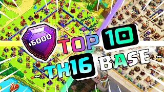 TOP 10 Best TH16 LEGEND BASE LINKS at +6000 Trophies in 2024 | Clash of Clans Base Layouts
