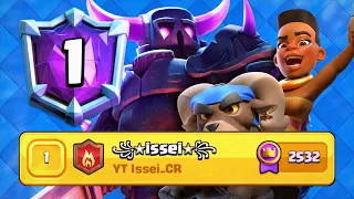 IM TOP1 IN THE WORLD 🌎 #1 with PEKKA RAM🥰-Clash Royale