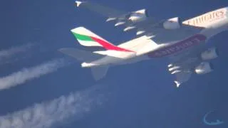 Emirates contrail spotting