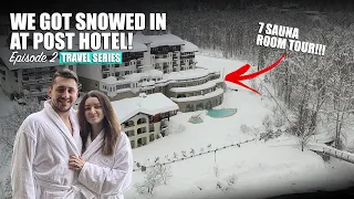 SNOW DAY At Post Hotel - Leavenworth WA + FULL 7 SAUNA ROOM TOUR