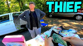 ROBBED IN BROAD DAYLIGHT AT THIS GARAGE SALE