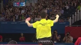 Jiang (HKG) V Kim (PRK) Table Tennis 4th Round Full Replay - London 2012 Olympics