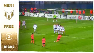 Leo Messi Amazing free kick goal vs Dynamo Kyiv | Career 2nd | 2009