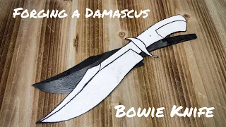 Forging a Damascus Bowie Knife (Chapter 1)