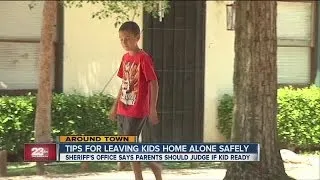 Tips for leaving kids home alone safely