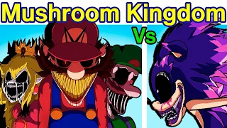 Friday Night Funkin' - M.exe Vs Sonic.exe | Nightmare of The Mushroom Kingdom Creepypasta (FNF Mod)