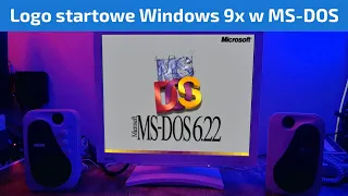 Logo startowe Windows 9x w MS-DOS!