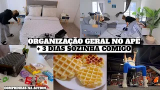 ORGANIZANDO O APÊ, COMPRINHAS NA ACTION, ROTINA SOZINHA e muito mais ♥ - Bruna Paula