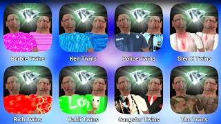 The Twins New Mods || Barbie Twins | Police Twins | Ken Twins | Slendrina Twins | Granny New Mod