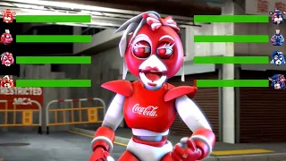 [SFM FNaF] Security Breach Coca Cola vs Pepsi Animatronics WITH Healthbars