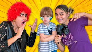 Virei BABÁ por um dia | Rafael em uma   BABÁ muito ESQUISITA (Kids Pretend Play Nanny for a Day)