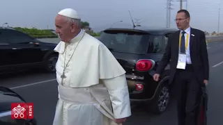 Papa Francesco Peru Lima Cappella Militare, Incontro Autorita Vatican Media 2018-01-19