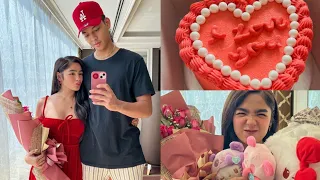 Super Sweet girlfriend Andrea Brillantes, baked a cake for Ricci Rivero in Valentines Day.