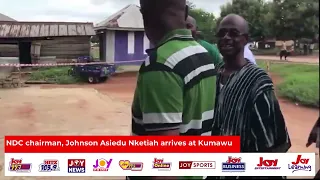 Kumawu By-election: NDC Chairman, Johnson Asiedu Nketiah arrives at Kumawu