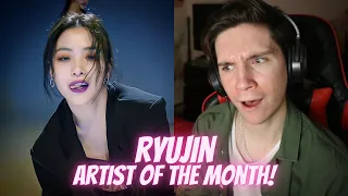 DANCER REACTS TO ITZY | Ryujin "Therfore I Am" Artist Of The Month @ Studio Choom